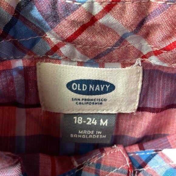 New with tags old navy baby polo plaid 18 to 24 months - Picture 7 of 10
